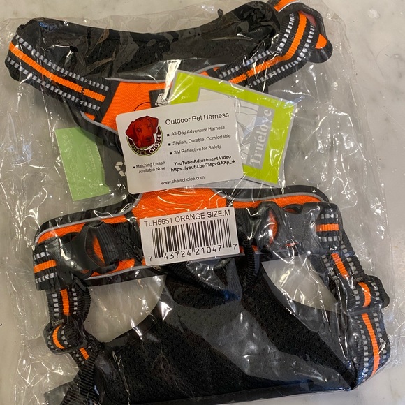 TRUE LOVE Adjustable No-Pull Dog Harness Reflective 3M Polyester Size Medium - Picture 6 of 8